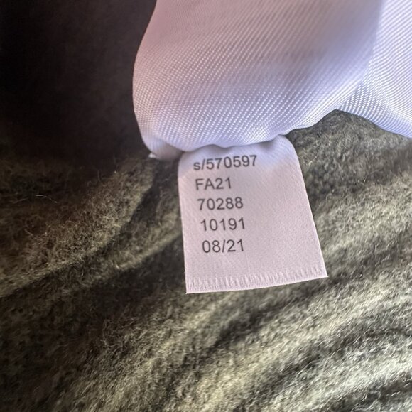 Loft Maxi Bodycon Rib Knit Sweater Dress Size XL Green L/S Mock Neck Office Work - Picture 10 of 12